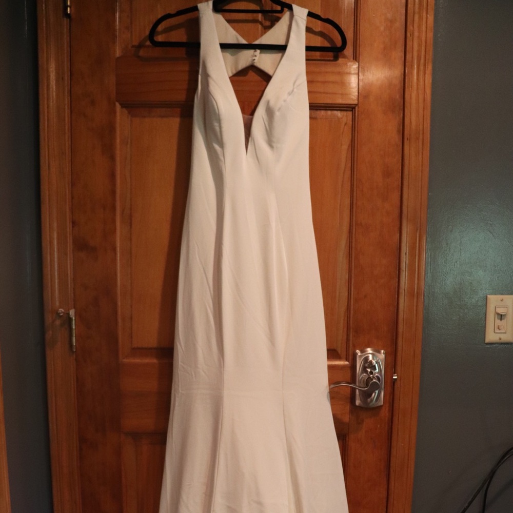 white formal dress